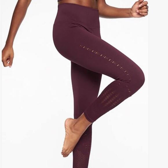 Athleta Halasana Seamless 7/8 leggings Macramé sz S - Picture 1 of 6
